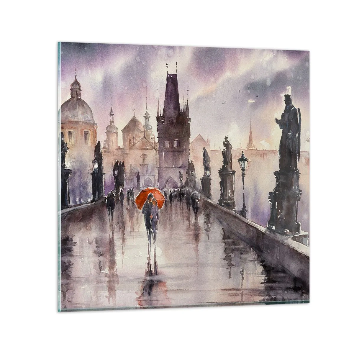 Impression sur verre - Image sur verre - Les gens ne changent pas - 40x40 cm