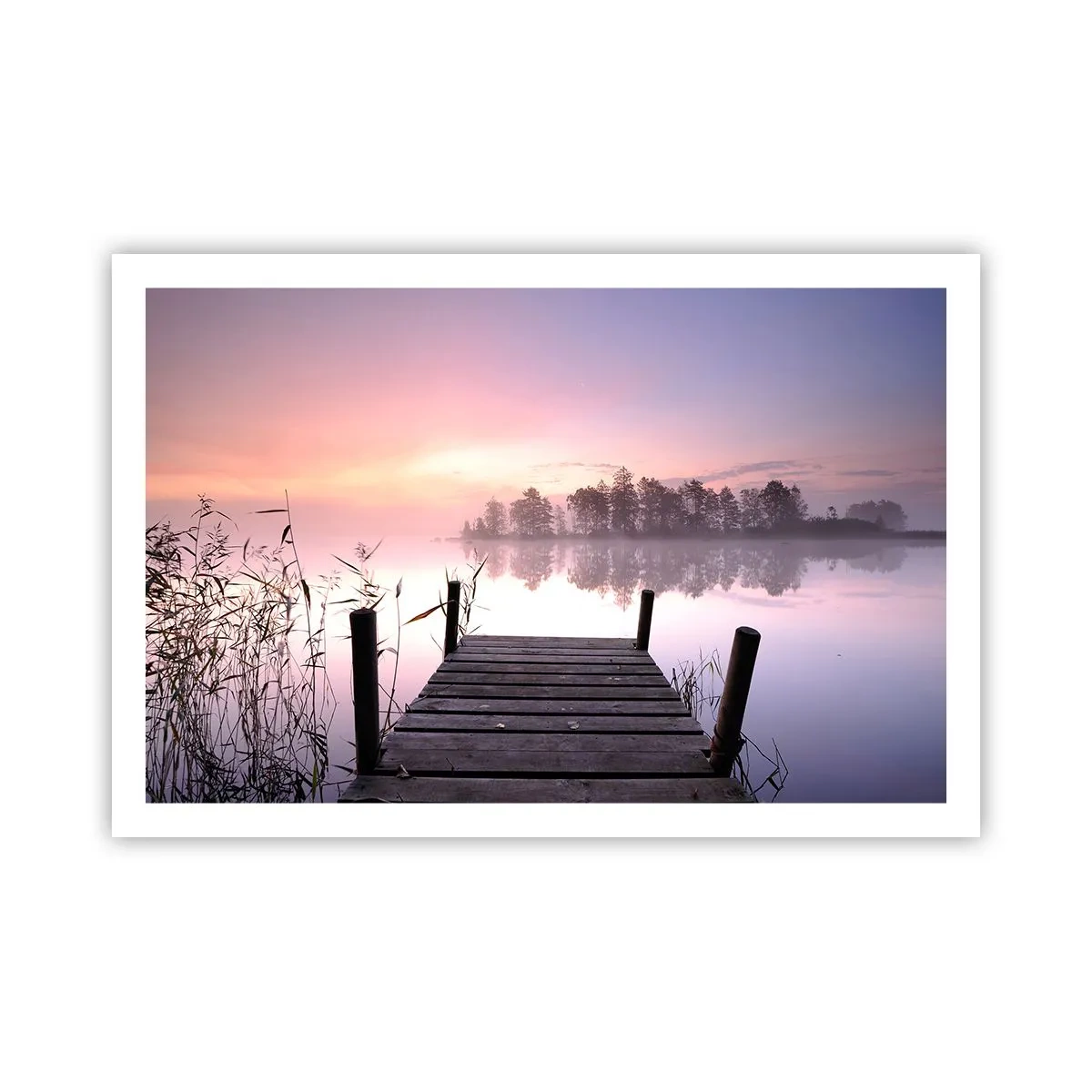 Affiche - Poster - De la brume lilas… - 91x61 cm