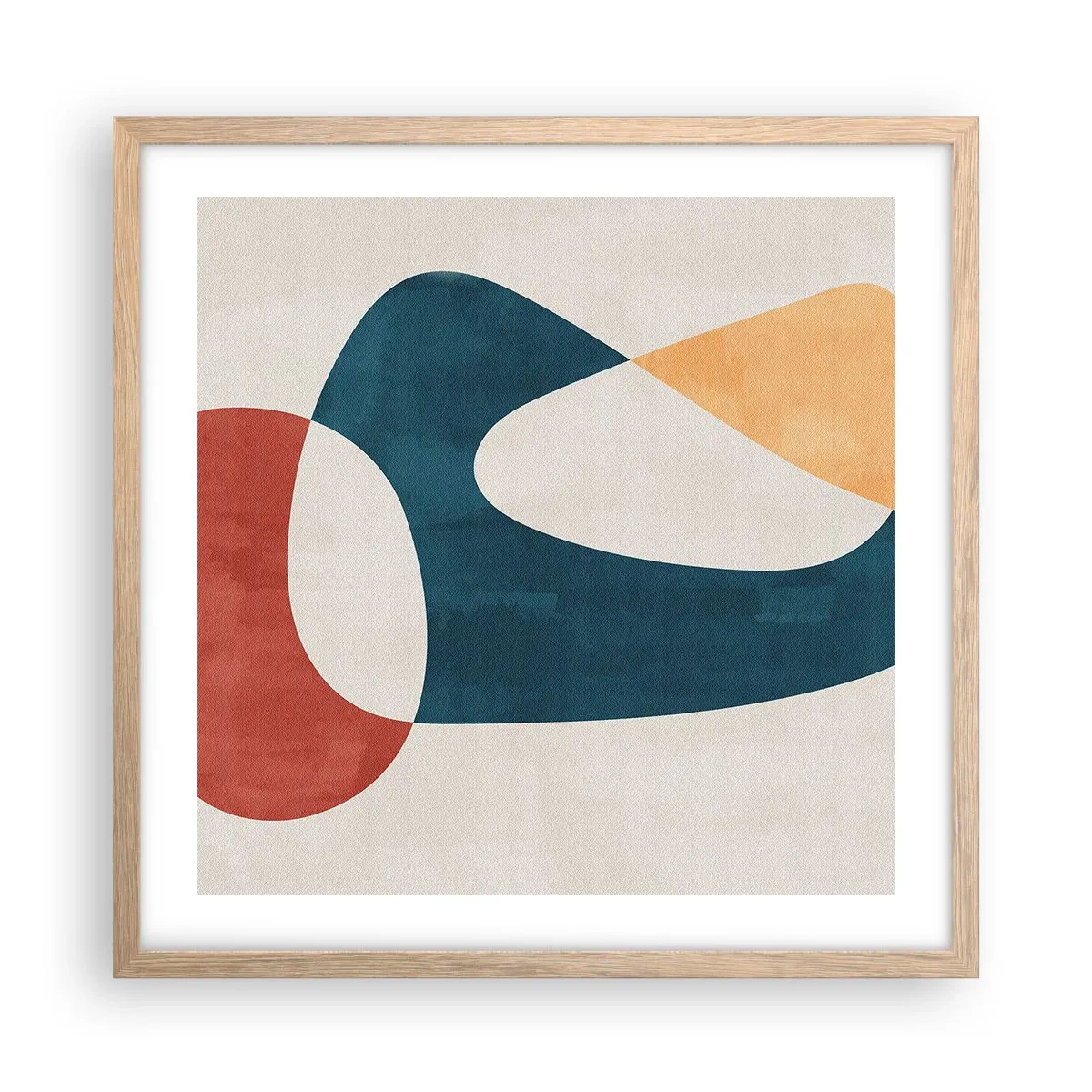 Affiche dans un chêne clair - Poster - Influences et métamorphoses - 50x50 cm