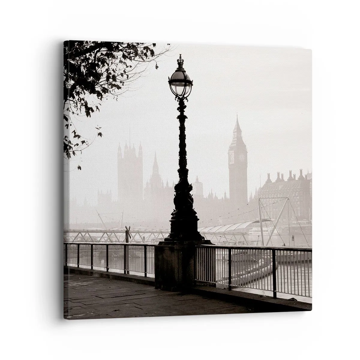 Impression sur toile - Image sur toile - Un matin londonien - 30x30 cm