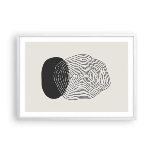 Affiche dans un cadre blanc - Poster - Durabilité et oscillation - 70x50 cm
