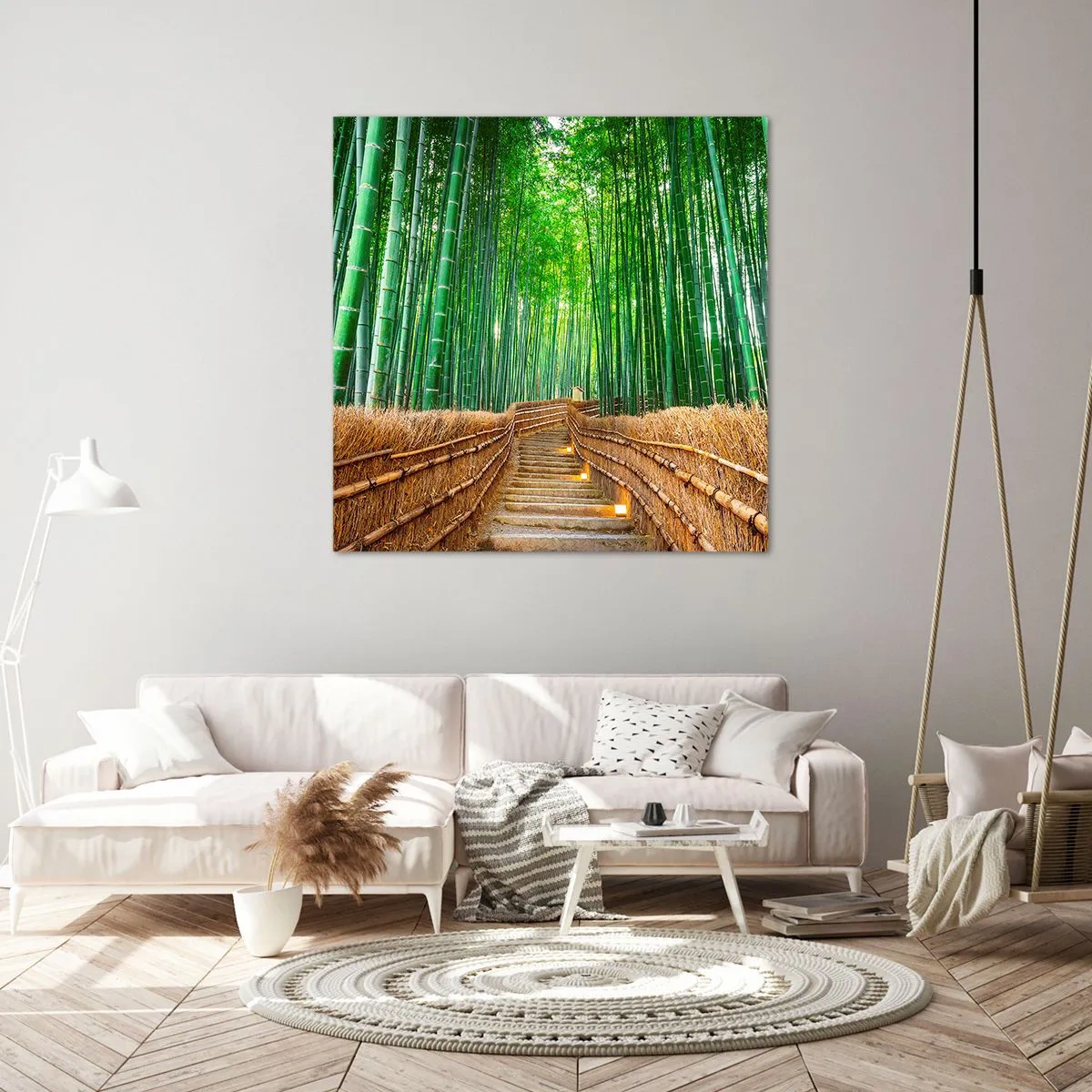 Impression sur toile - Image sur toile - L'essence de la nature asiatique - 60x60 cm