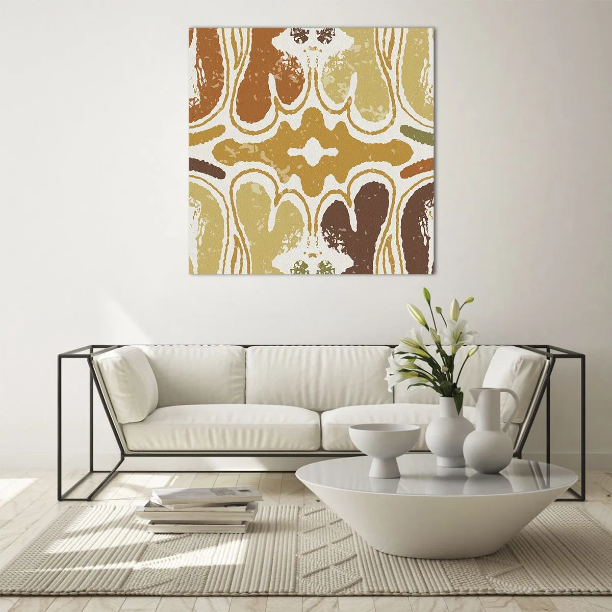 Impression sur verre - Image sur verre - Abstraction sentimentale - 50x50 cm