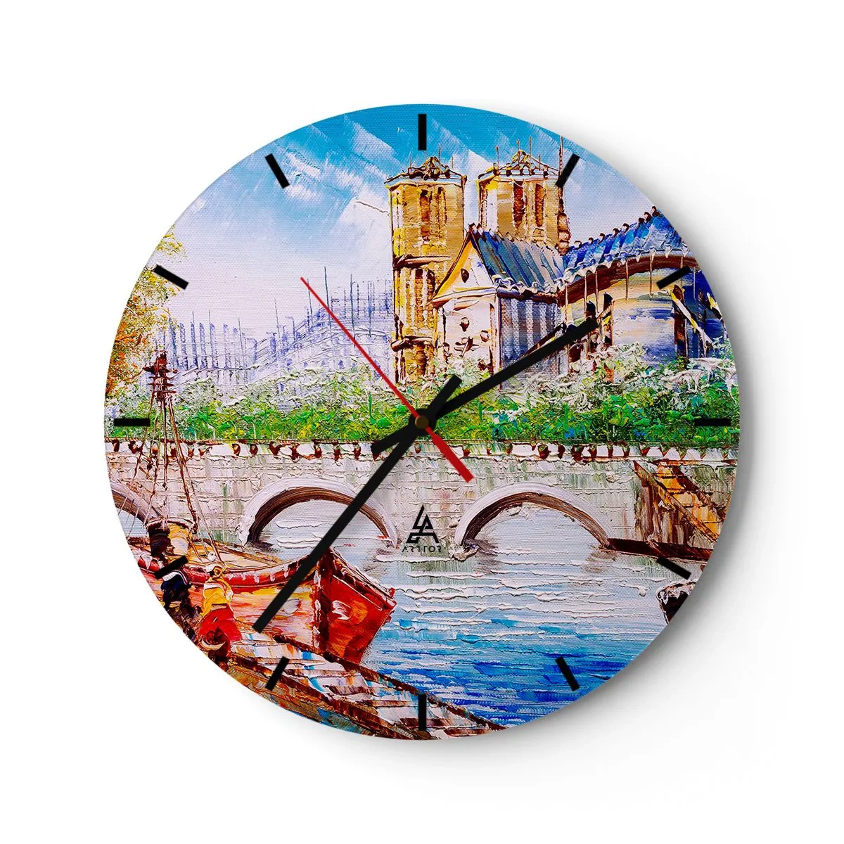 Horloge murale - Pendule murale - Leur temps ne passe jamais - 40x40 cm