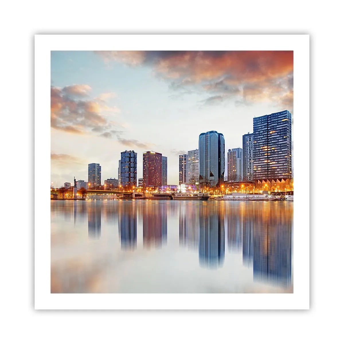 Affiche - Poster - La tranquillité monumentale de Paris - 60x60 cm