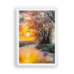 Affiche dans un cadre blanc - Poster - Climats de printemps - 70x100 cm
