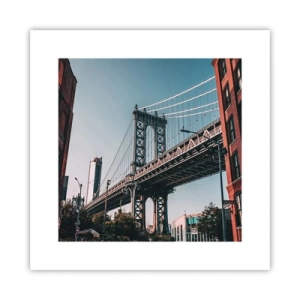 Affiche - Poster - Sur les vagues de la ville - 30x30 cm