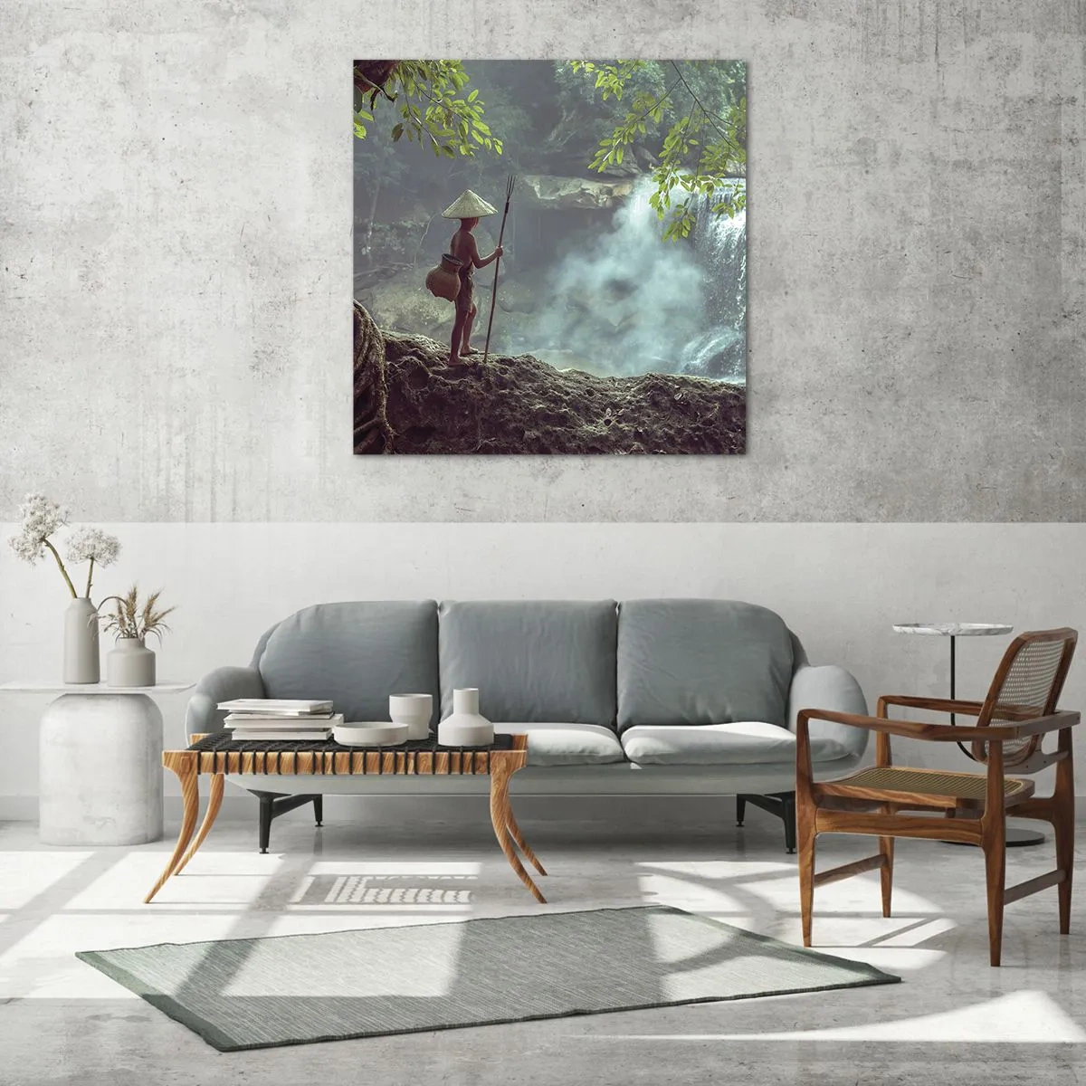 Impression sur verre - Image sur verre - Lier d'amitié avec la nature - 60x60 cm