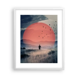 Affiche dans un cadre blanc - Poster - Dans ses éléments - 40x50 cm