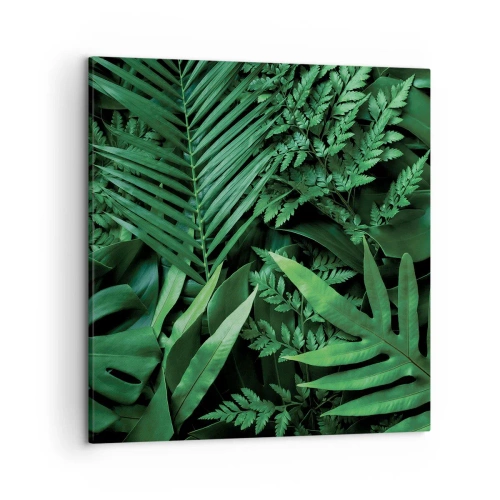 Impression sur toile - Image sur toile - Emmitouflé de verdure - 50x50 cm