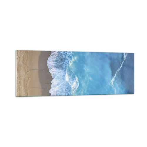Impression sur verre - Image sur verre - La force du bleu - 90x30 cm