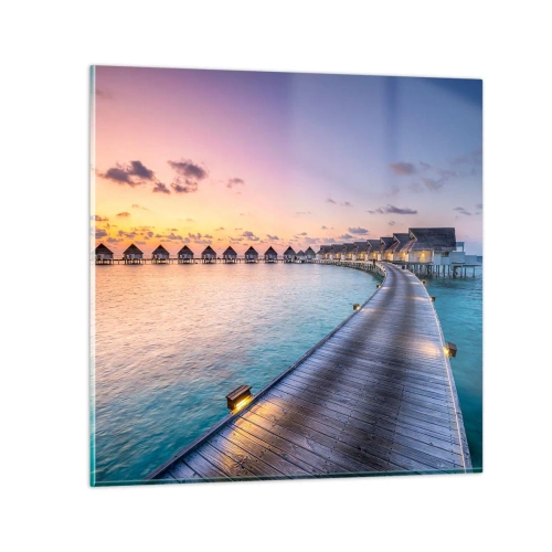 Impression sur verre - Image sur verre - Vacances - retour aux sources - 30x30 cm
