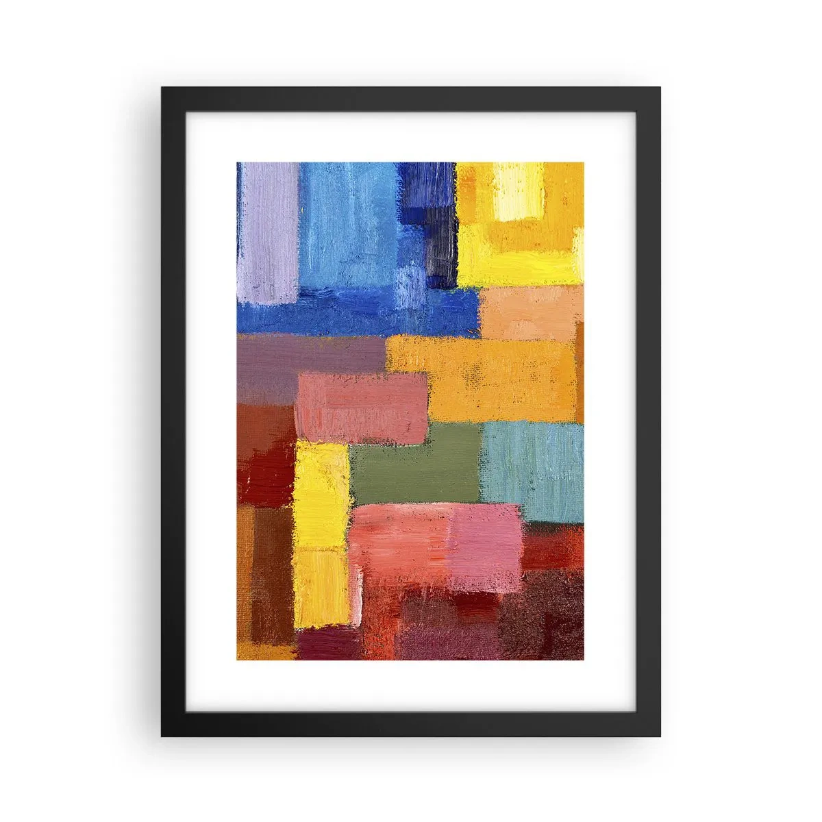 Affiche dans un cadre noir - Poster - Chacun est différent, tout est coloré - 30x40 cm