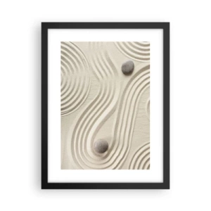 Affiche dans un cadre noir - Poster - Touche de chaleur - 30x40 cm