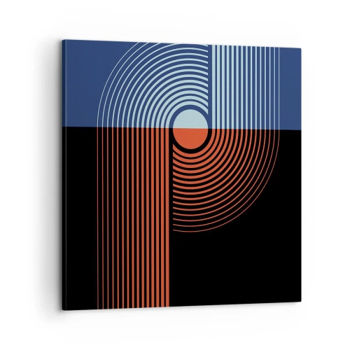 Impression sur toile - Image sur toile - Dans une étreinte géométrique - 60x60 cm