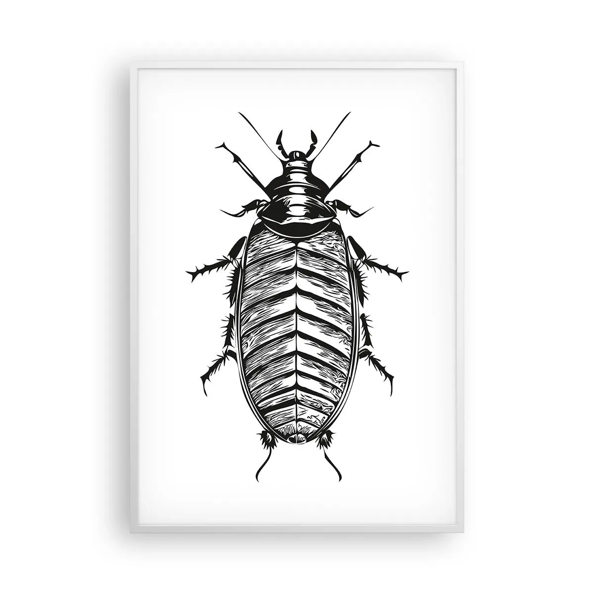 Affiche dans un cadre blanc - Poster - Quel spécimen! - 70x100 cm