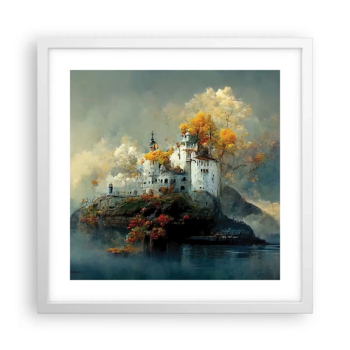 Affiche dans un cadre blanc - Poster - Le début d'une histoire romantique - 40x40 cm