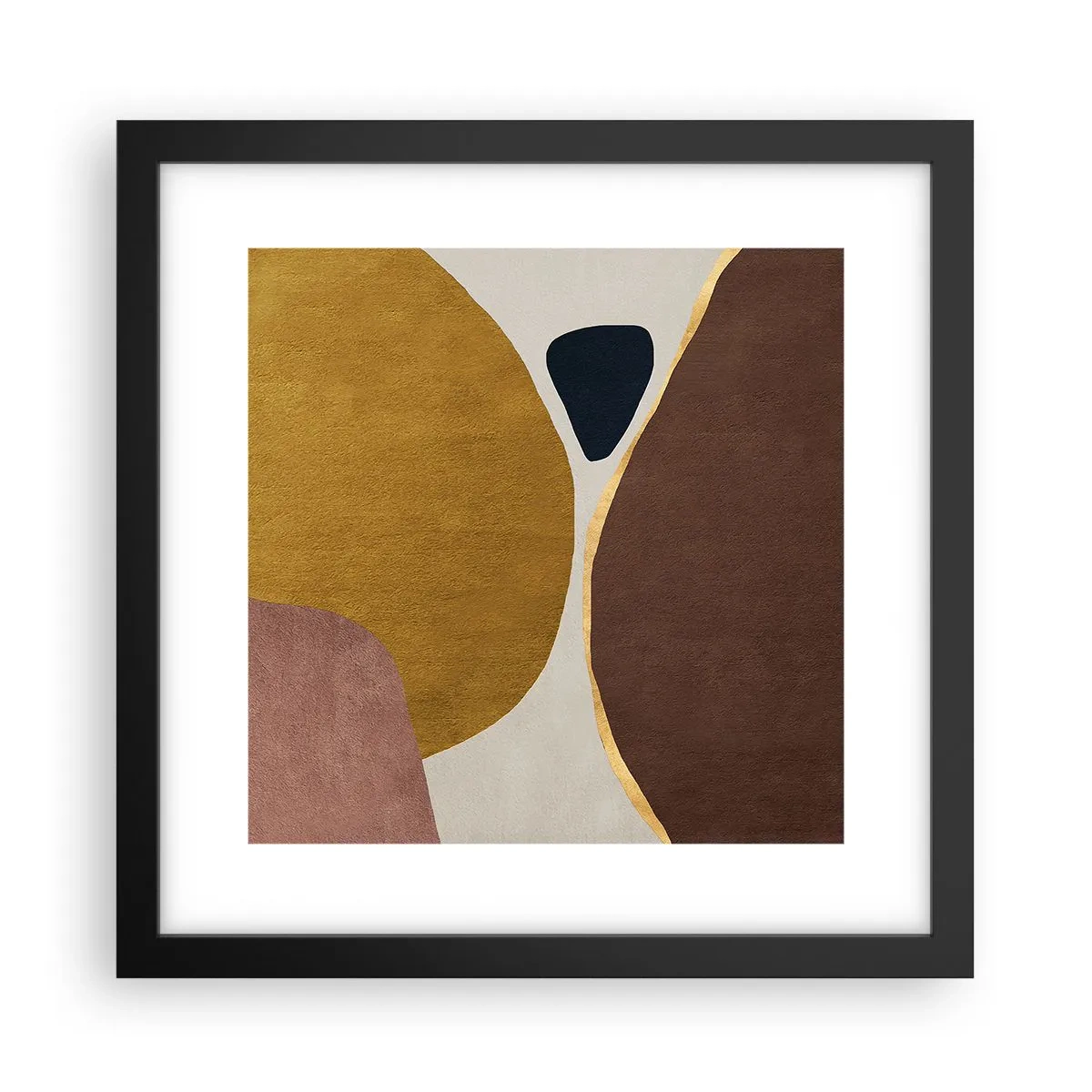 Affiche dans un cadre noir - Poster - L'abstraction – une place dans l'espace - 30x30 cm