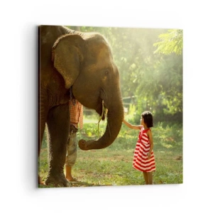 Impression sur toile - Image sur toile - La force de l'amitié - 70x70 cm