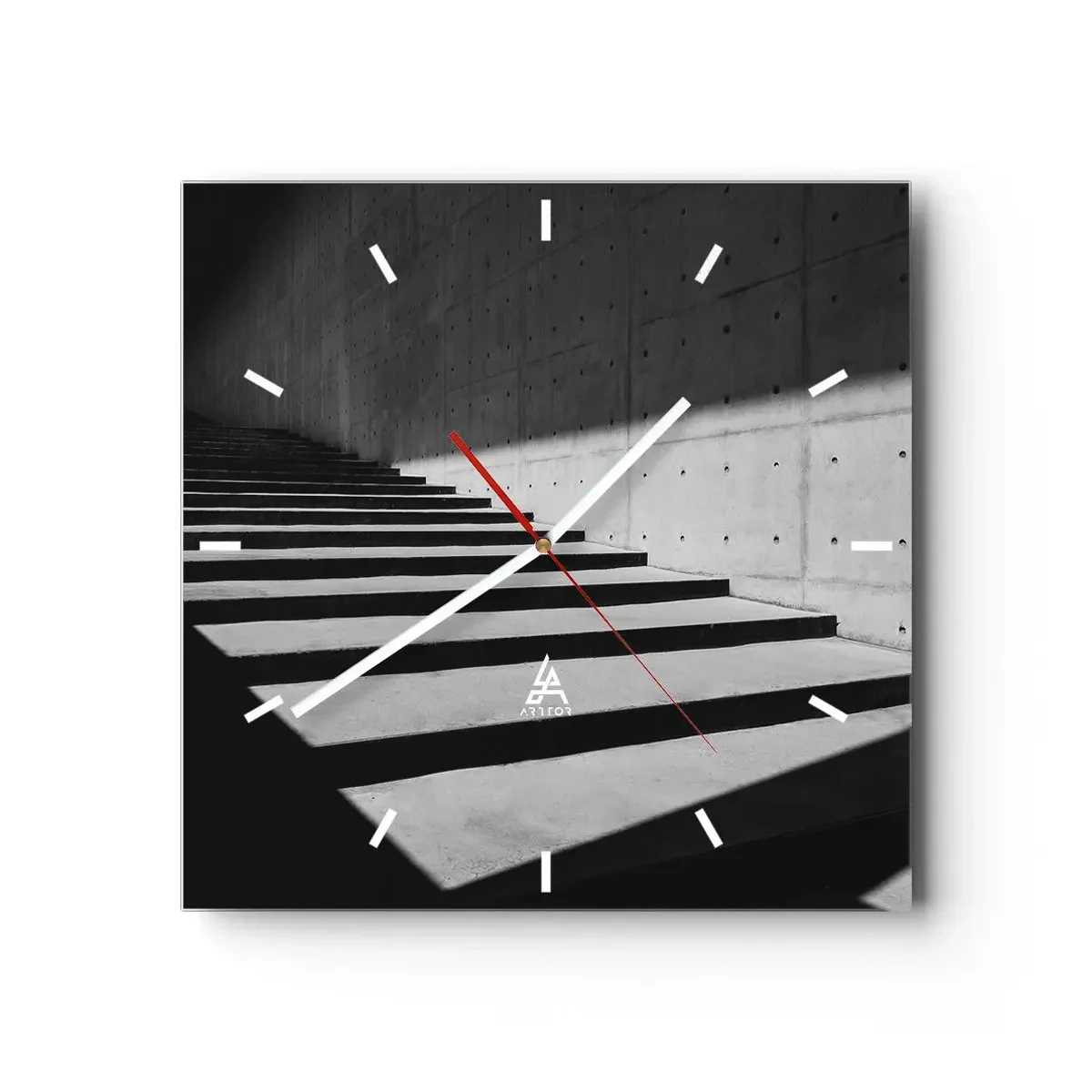 Horloge murale - Pendule murale - La beauté brute du modernisme - 40x40 cm