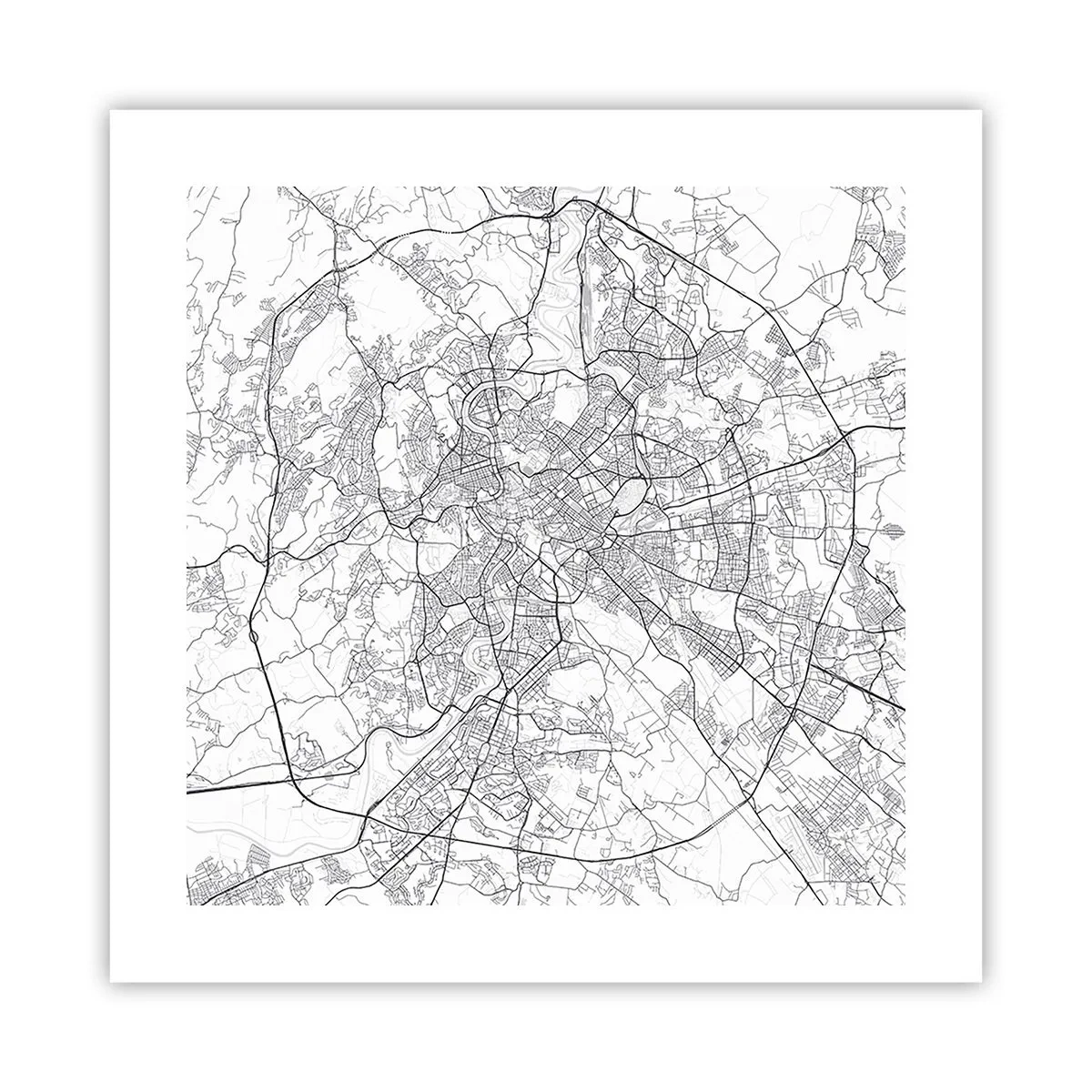 Affiche - Poster - Cercle romain - 40x40 cm