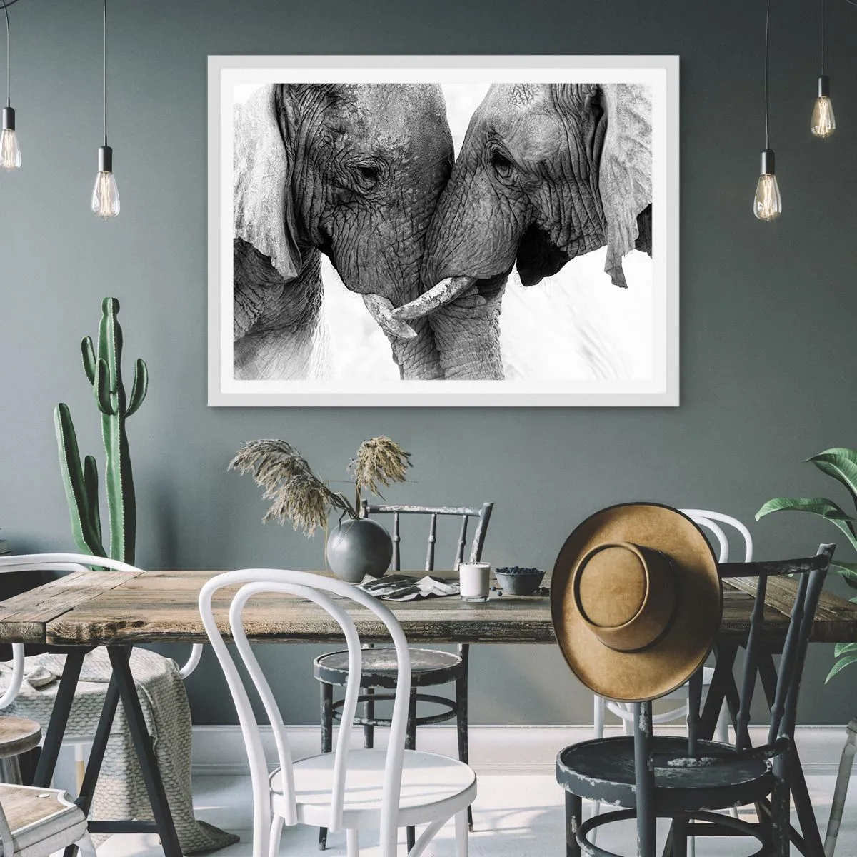 Affiche dans un cadre blanc - Poster - Confession sincère - 50x40 cm