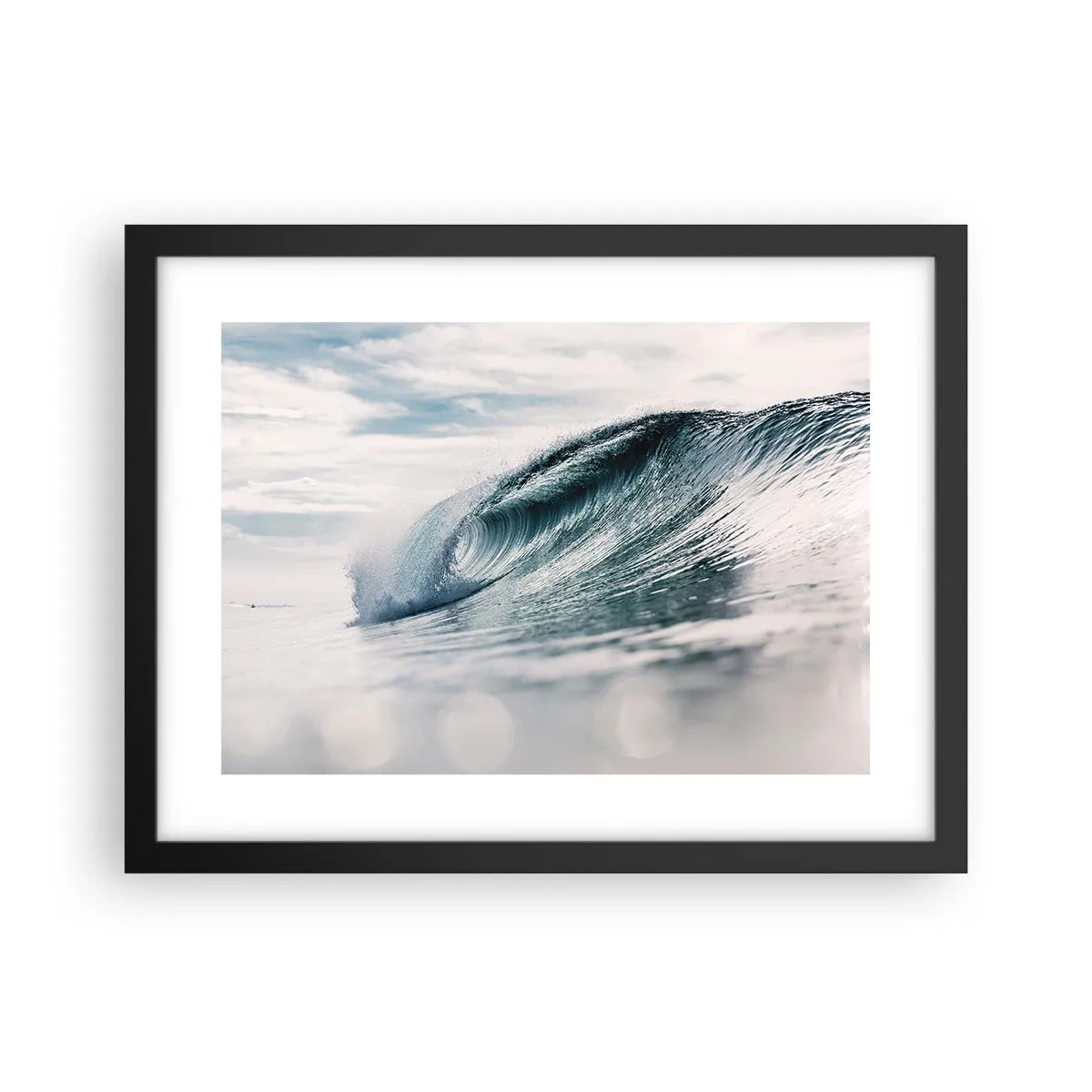 Affiche dans un cadre noir - Poster - Pic d'eau - 40x30 cm