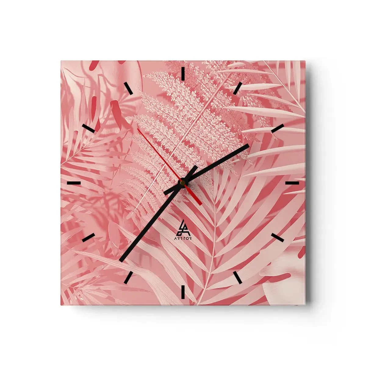 Horloge murale - Pendule murale - Concept de rose - 40x40 cm