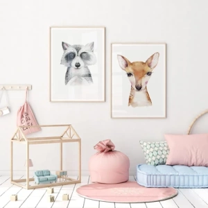 Animal portraits - Inspiration pour une chambre d'enfant