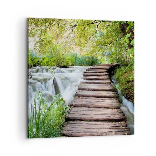 Impression sur toile - Image sur toile - L'eau n'est pas si calme - 60x60 cm