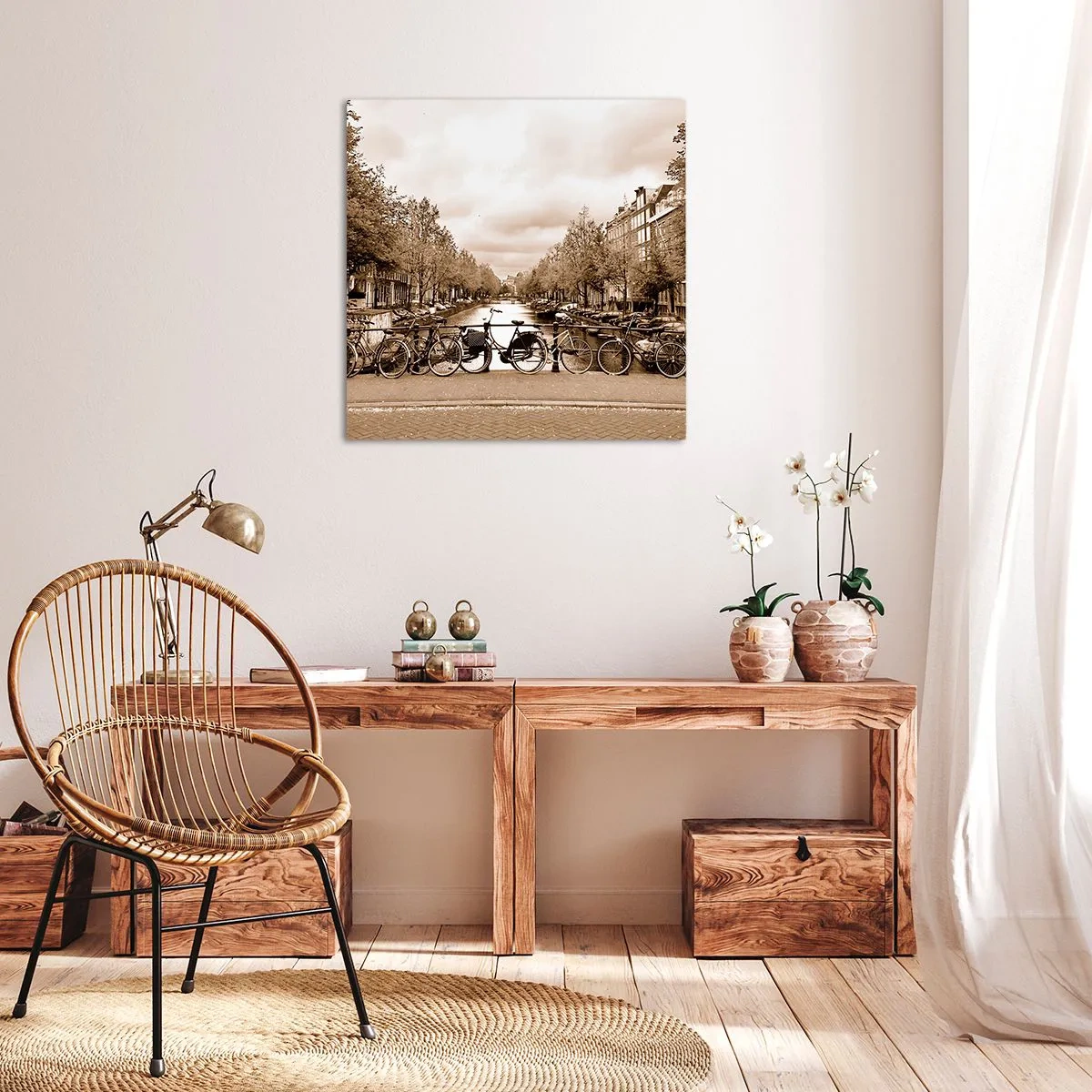 Impression sur toile - Image sur toile - Ambiance hollandaise - 40x40 cm