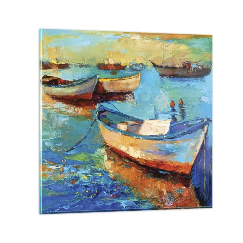 Impression sur verre - Image sur verre - Dans la baie du sud - 40x40 cm