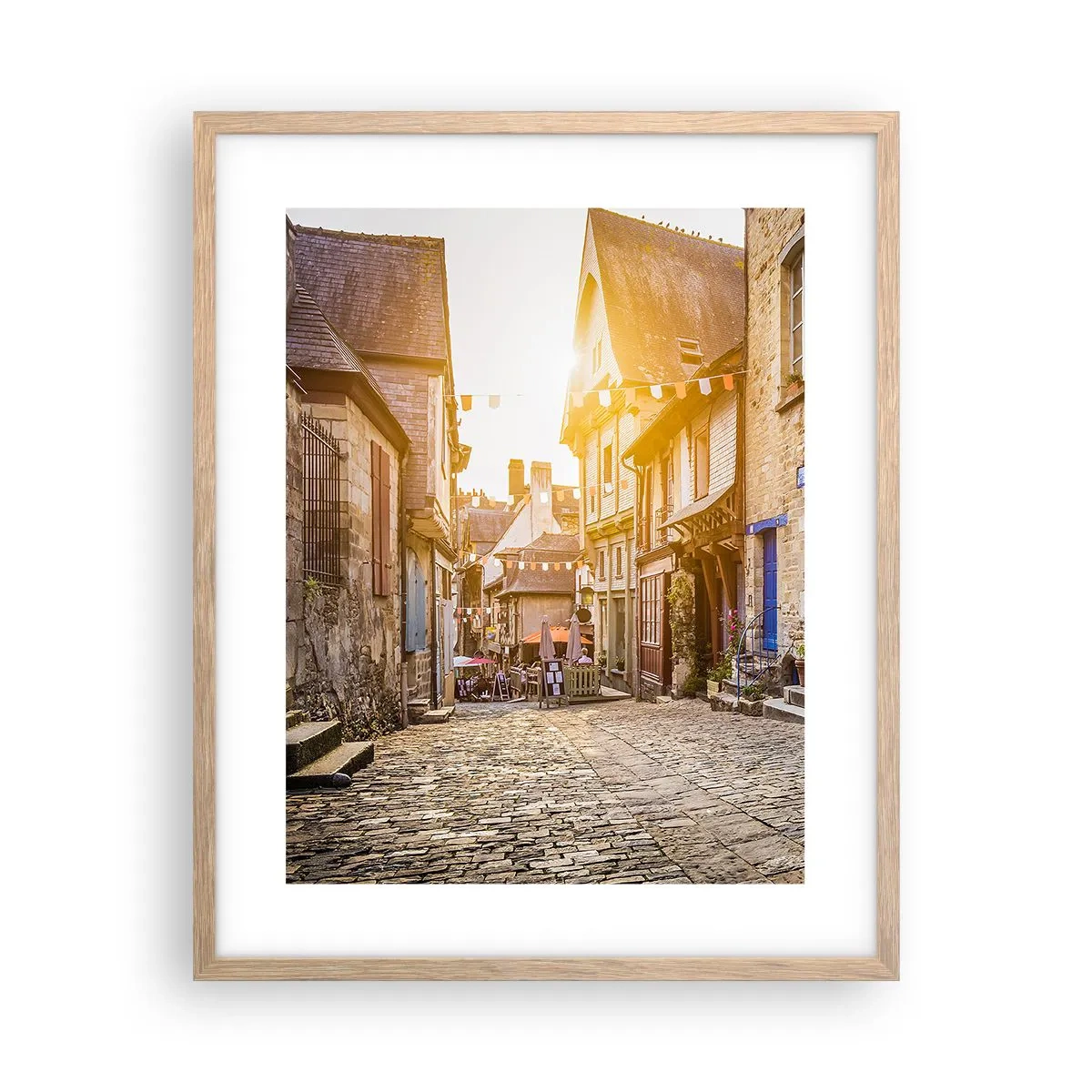 Affiche dans un chêne clair - Poster - Aux confins du monde - 40x50 cm