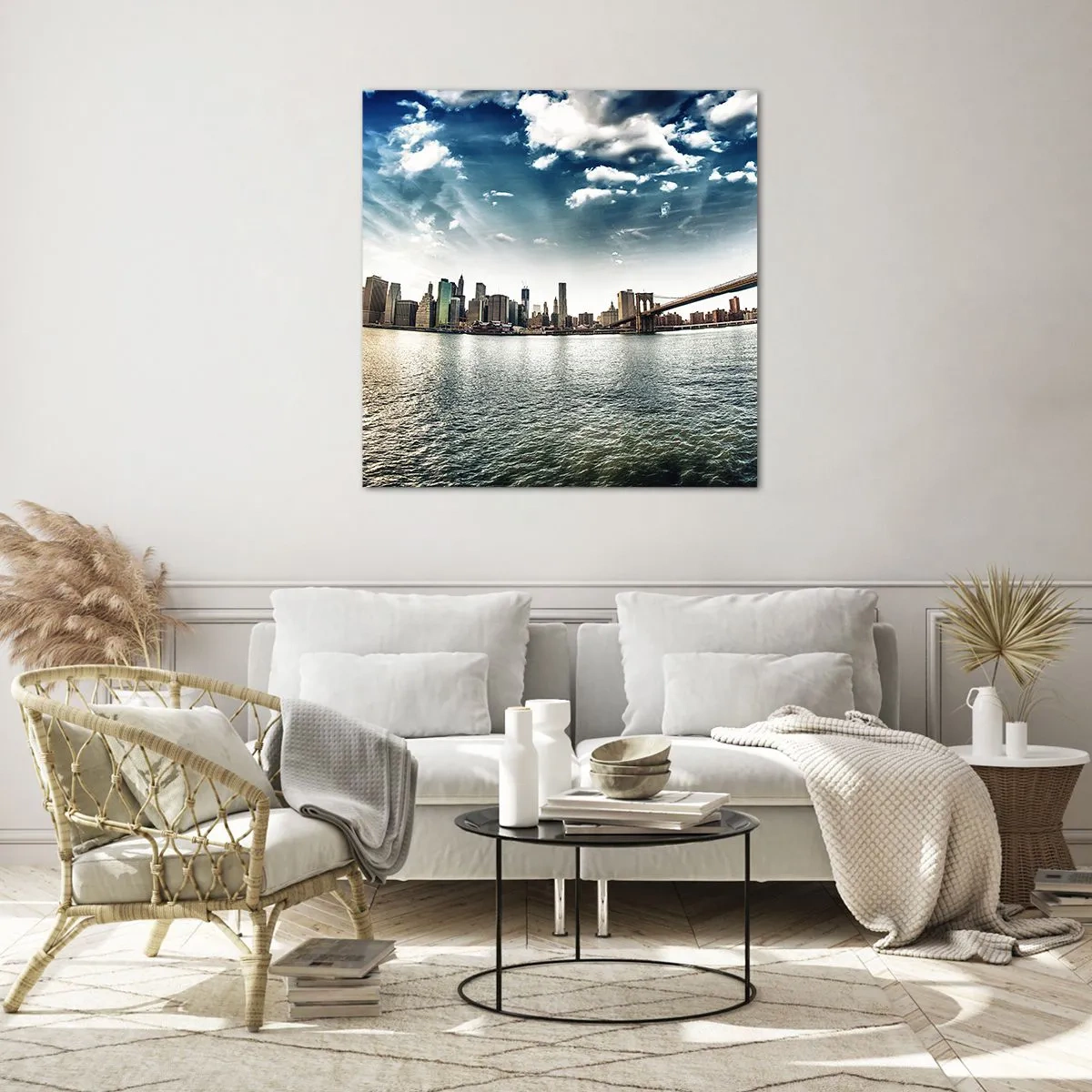 Impression sur verre - Image sur verre - L'île de verre - 50x50 cm