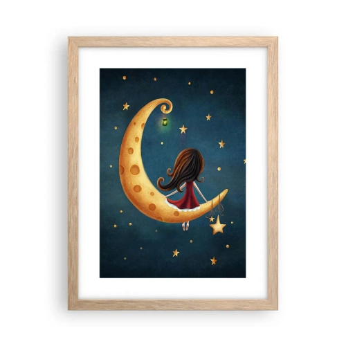 Affiche dans un chêne clair - Poster - Il était une fois... - 30x40 cm