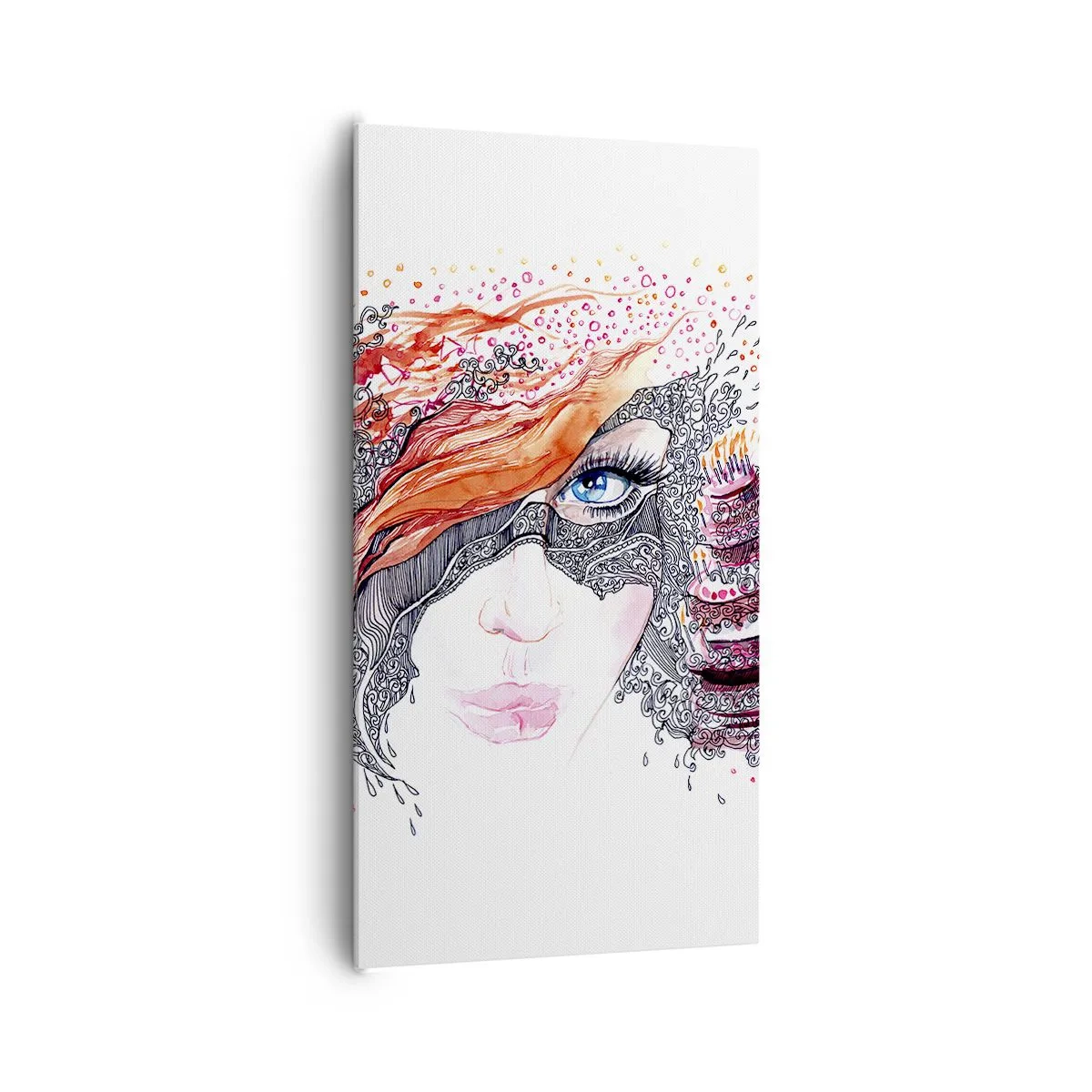 Impression sur toile - Image sur toile - Avec elle, c'est tous les jours la fête - 65x120 cm