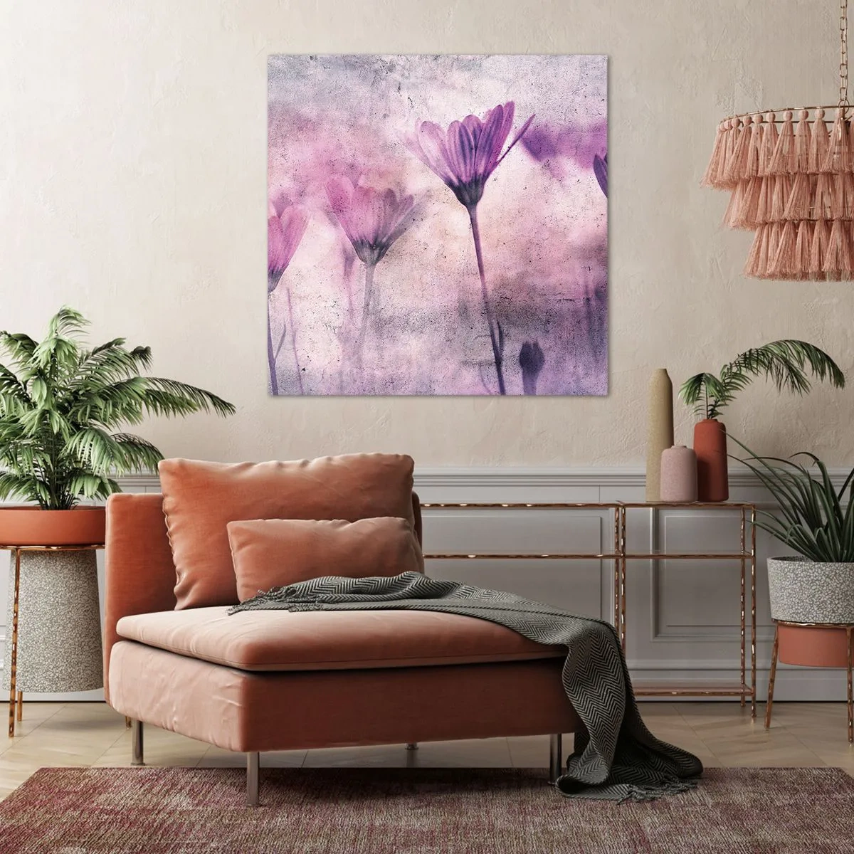 Impression sur toile - Image sur toile - Rêve de fleurs - 50x50 cm