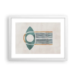 Affiche dans un cadre blanc - Poster - Signes et rituels - 40x30 cm