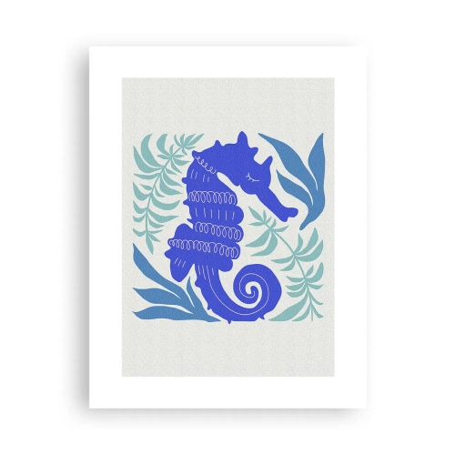 Affiche - Poster - Dans une prairie sous-marine - 30x40 cm