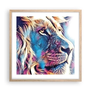 Affiche dans un chêne clair - Poster - L'intelligence de la nature - 50x50 cm