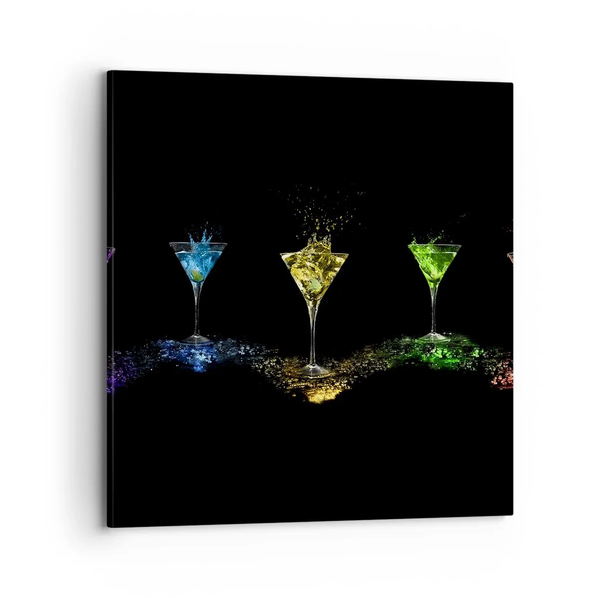 Impression sur toile - Image sur toile - Couleurs de joie en verre de cristal - 70x70 cm