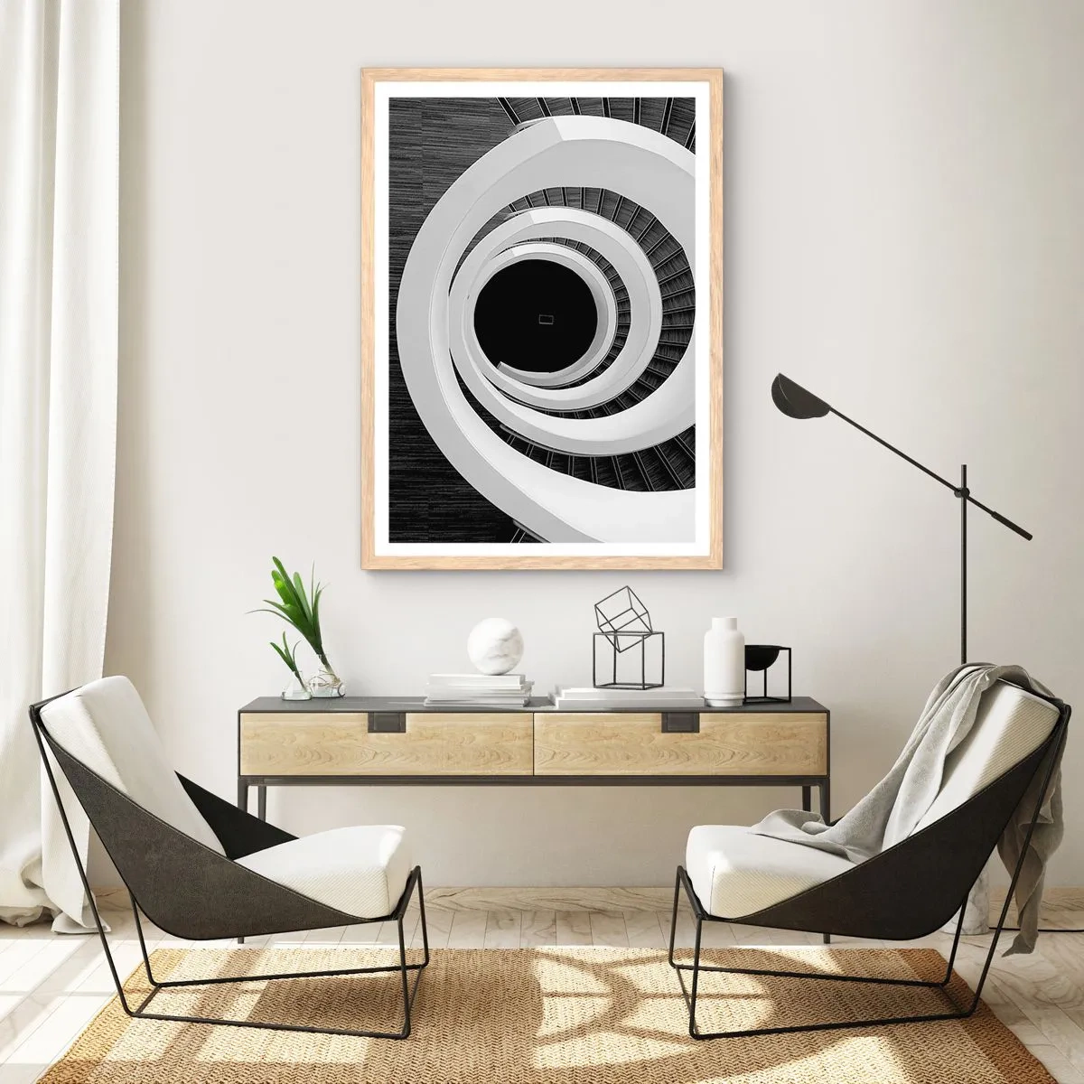 Affiche dans un chêne clair - Poster - Les choses concrêtes - 30x40 cm