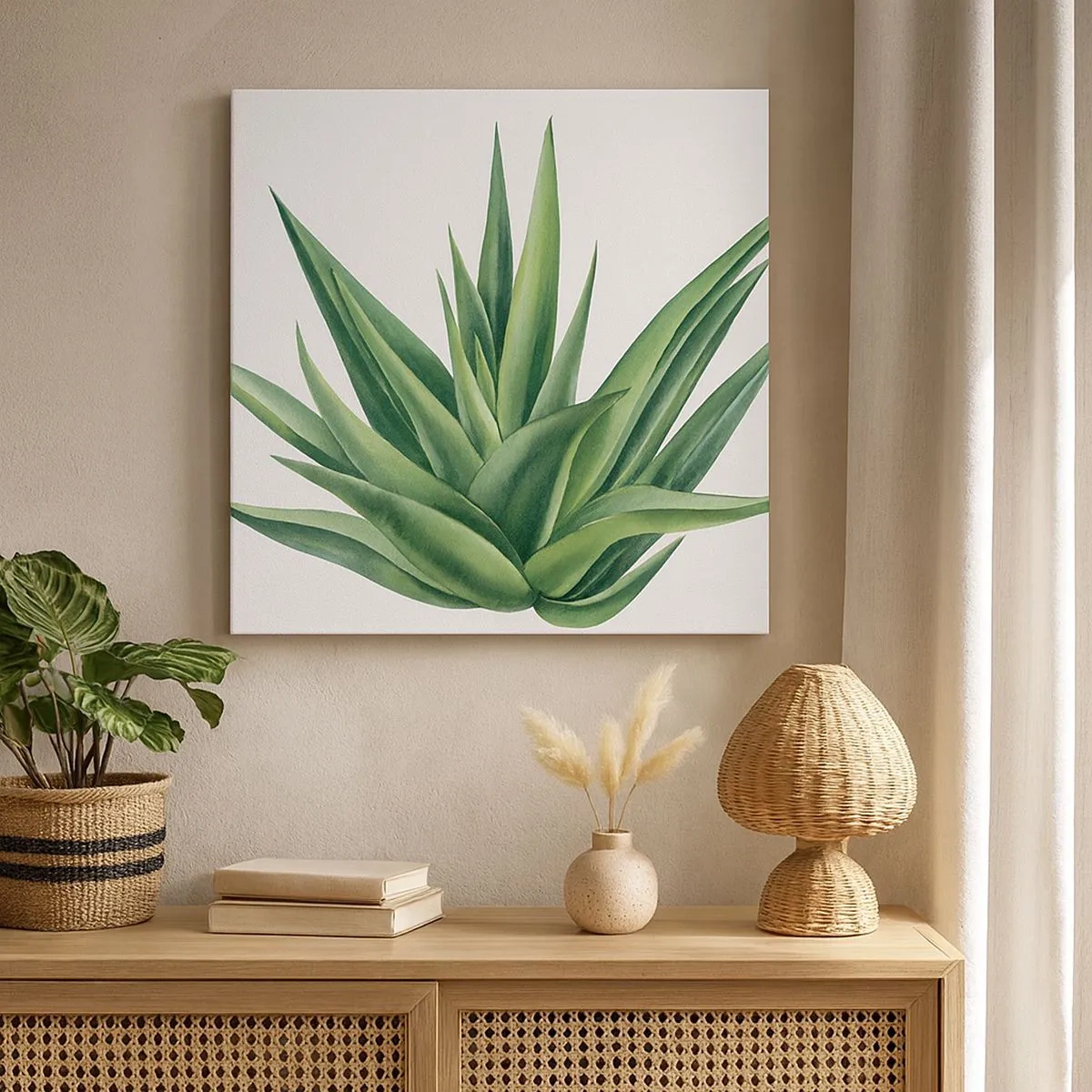 Impression sur toile - Image sur toile - Vert – force – vie - 30x30 cm