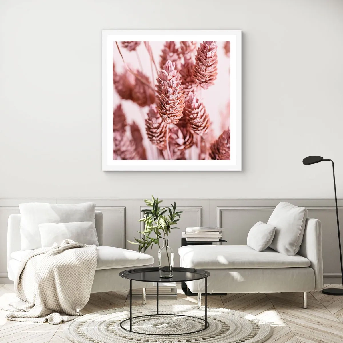 Affiche dans un cadre blanc - Poster - Apparemment discret - 60x60 cm