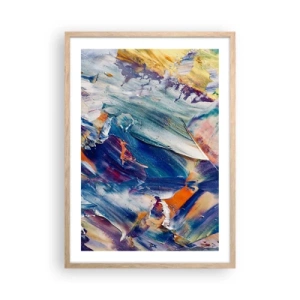 Affiche dans un chêne clair - Poster - Confusion des couleurs - 50x70 cm