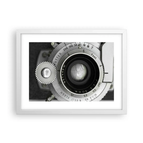 Affiche dans un cadre blanc - Poster - Histoire d'Hollywood - 40x30 cm