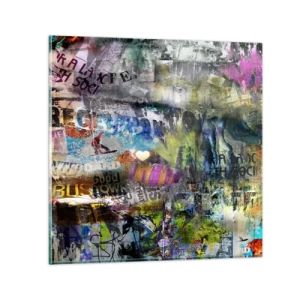 Impression sur verre - Image sur verre - Collage de souvenirs - 30x30 cm