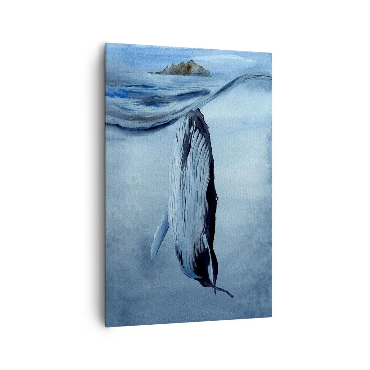 Impression sur toile - Image sur toile - Deux mondes nordiques - 80x120 cm