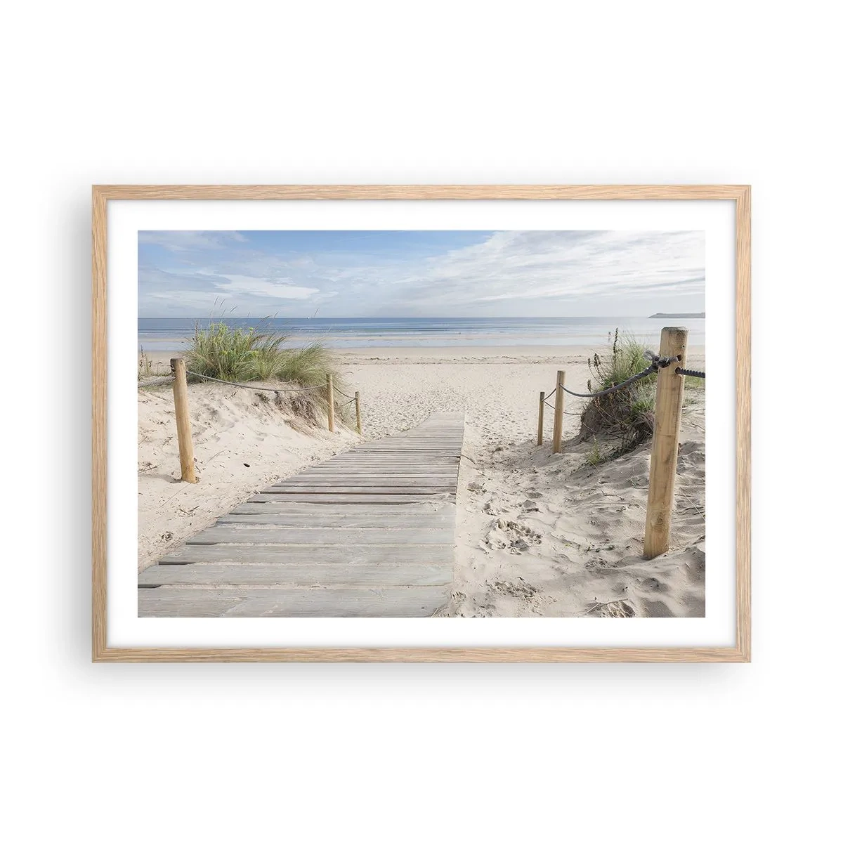 Affiche dans un chêne clair - Poster - A l'horizon - 70x50 cm