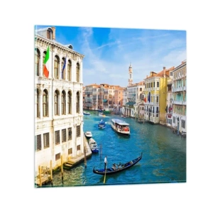 Impression sur verre - Image sur verre - Trafic de rue unique au monde - 40x40 cm